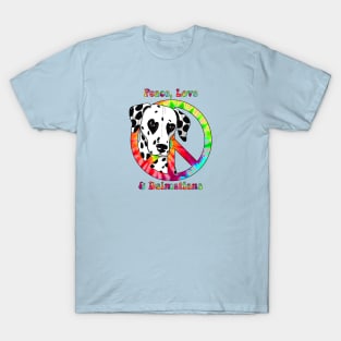 Peace, Love & Dalmatians T-Shirt